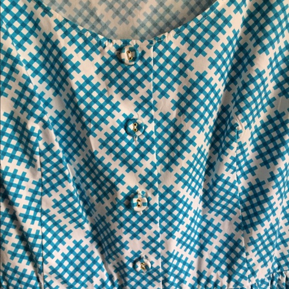 Prada Blue Gingham Dress NWOT - Picture 4 of 8